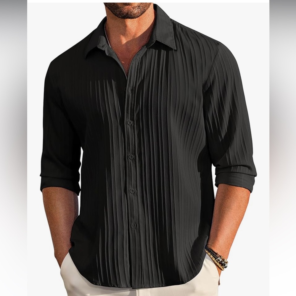 Men's Casual Button Down Shirts Long Sleeve